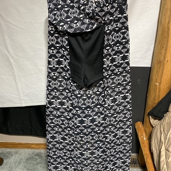 Charlotte Russe Skirt Juniors L Black Print Sheer - Picture 5 of 6